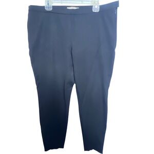Banana Republic Black Straight Leg Zipper Accent‎ Pants Womens 10 Career Office